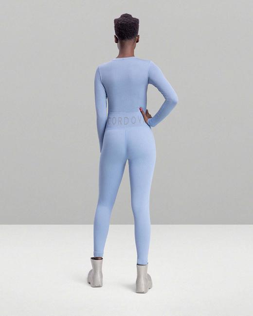 Cordova - The Cordova Base Layer Set - Storm - 女装 - 打底衫套装 - 蓝色 商品图1