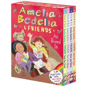 糊涂女佣和朋友们4册盒装 英文原版 Amelia Bedelia & Friends 儿童桥梁章节小说 英语课外读物