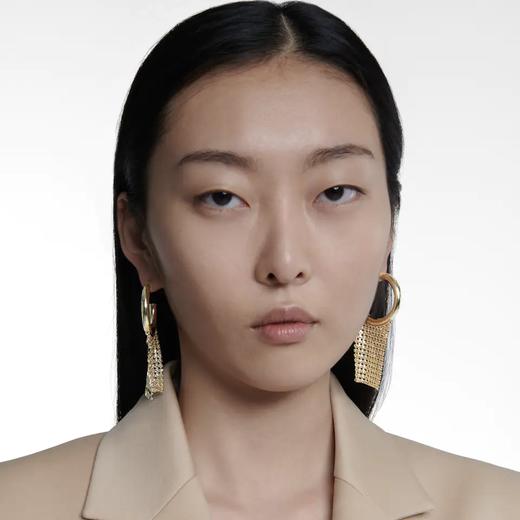 北京仓｜Paco Rabanne-Pixel-金色网纱 短款耳环［法国设计师］ 商品图3