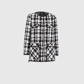 复古开叉小香风外套