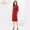 乔万尼春季新款旗袍收腰显瘦喜庆重磅刺绣三醋酸EI3E252 商品缩略图3