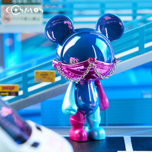 星际熊COSMOS之疫情下的时尚口罩系列盲盒 卡通动漫摆件 带底座 商品图0