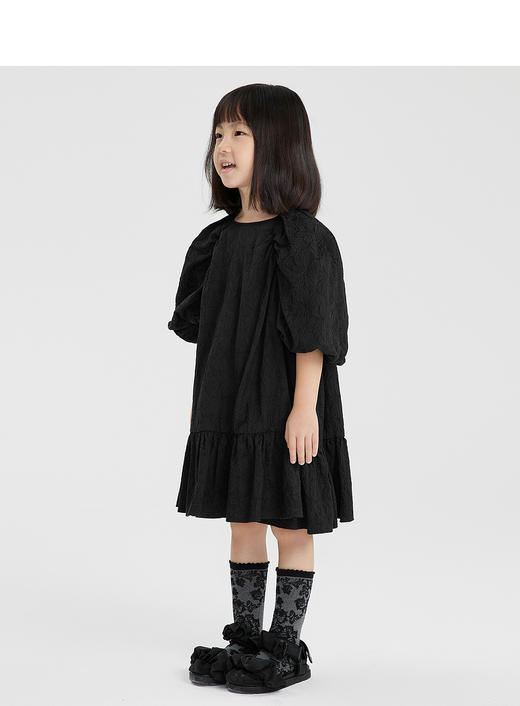 江南布衣童装22春装新款女童休闲圆领连衣裙1MBG40510 商品图5