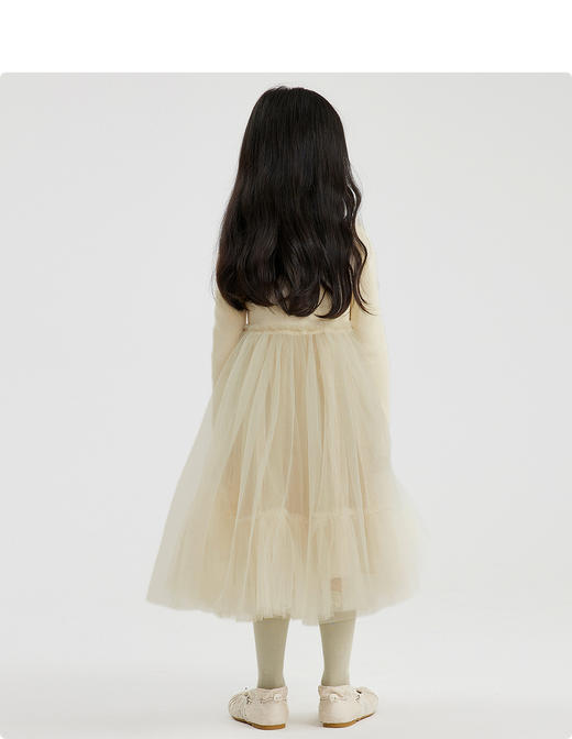 江南布衣童装22春装新款女童圆领毛衫连衣裙1MBGB0520 商品图6