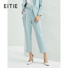 EITIE爱特爱春季新款高腰直筒西装裤女休闲舒适通勤纯色百搭裤子A2205915 商品缩略图0