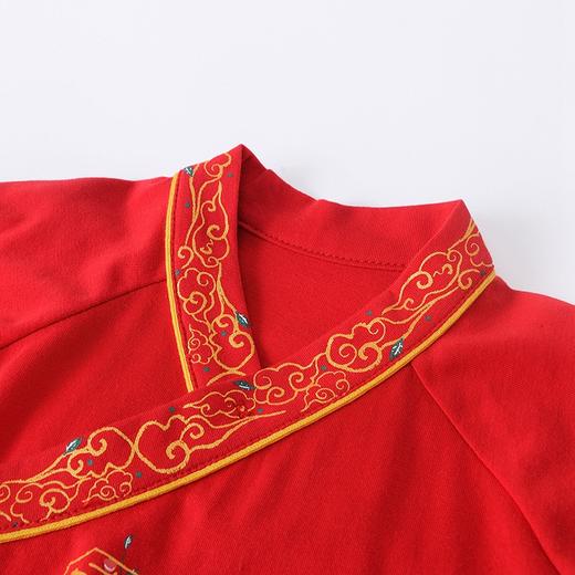 英氏男女宝宝唐装汉服国风喜庆新年装婴幼儿连体衣YZJAJ32004A 商品图1