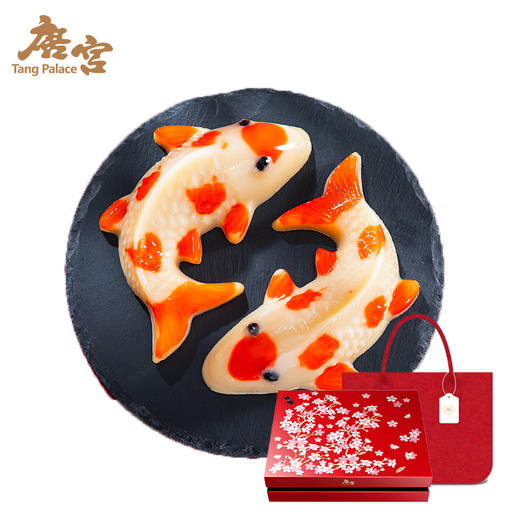 【年货礼】年年有余 锦鲤送福 年货限定 | 唐宫 锦鲤杏汁年糕2只装礼盒940g[福利品] 商品图2
