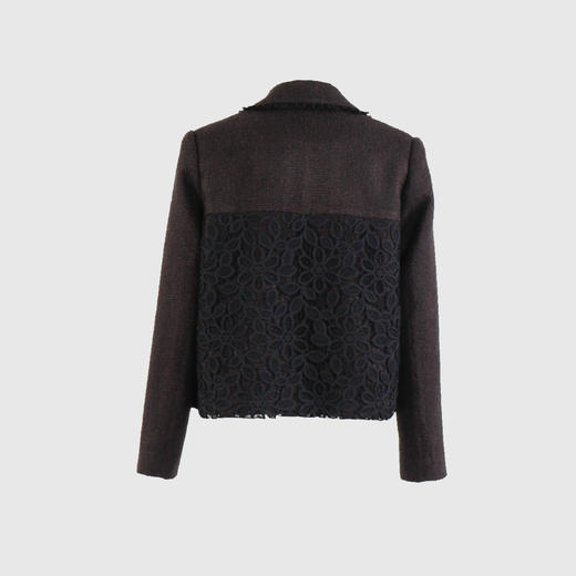 翻领荷叶边蕾丝装饰外套 商品图3