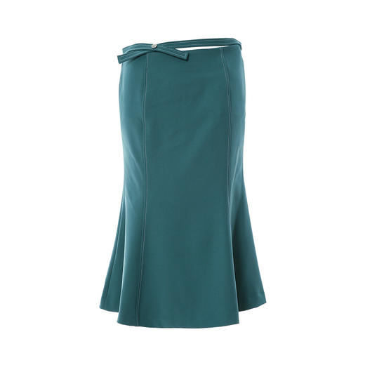 EITIE爱特爱春季新款高腰包臀鱼尾女气质优雅洋气绿色半身裙A2206913 商品图4