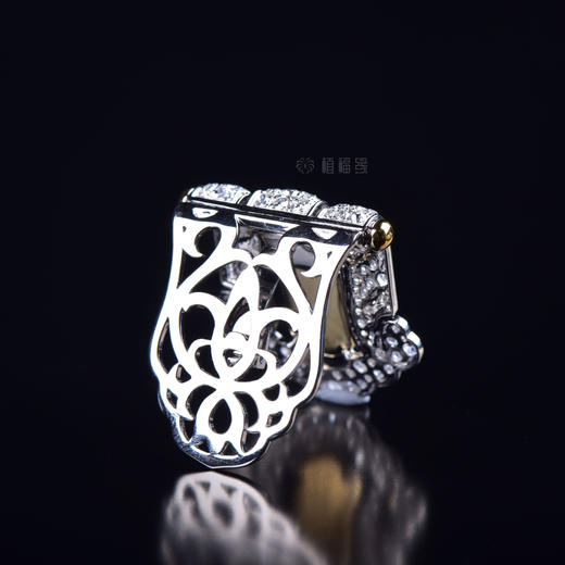 【王者之风】满绿翡翠夹扣-GZ12110085 商品图2