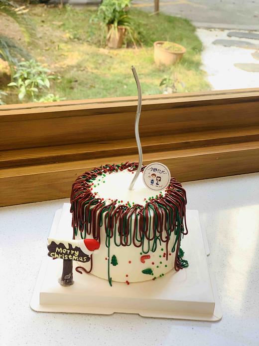 四寸圣诞节奶油蛋糕 下单前请仔细阅读商品详情 商品图0