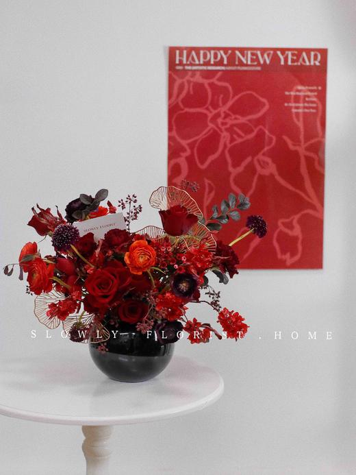 新年红色桌花 商品图0