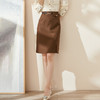 剩L/XL 米思阳2025夏季新款时尚通勤半身裙简约修身侧开叉微弹直筒裙0063 商品缩略图2