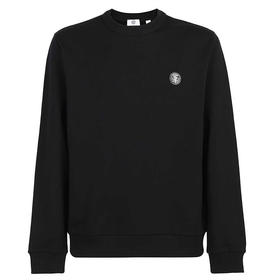 BURBERRY 博柏利 TB专属标识图案嵌花棉质运动衫 男士圆领长袖T恤 黑色 8041700 A1189