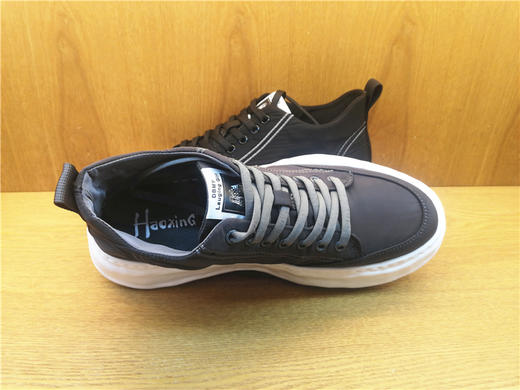 2021秋季新款豪行舒适休闲男鞋11395921时尚厚底系带超轻布鞋正品 商品图5