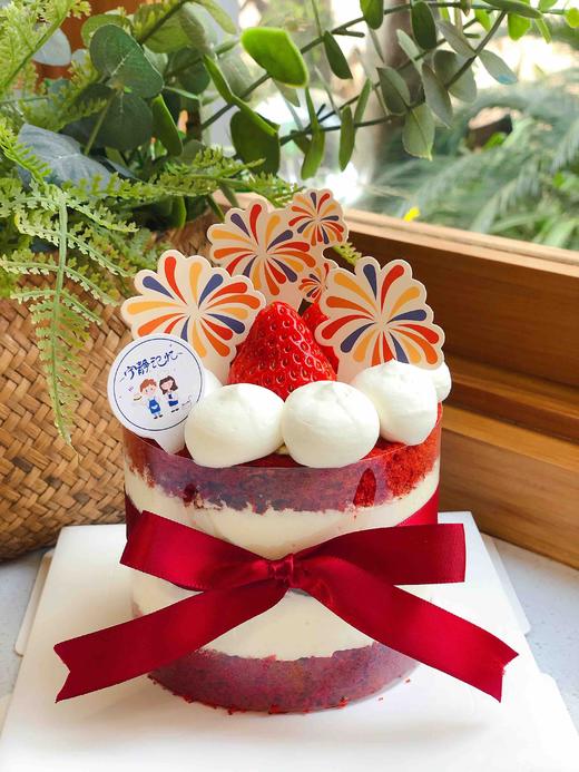 四寸新年红丝绒蛋糕 下单前请仔细阅读商品详情 商品图0