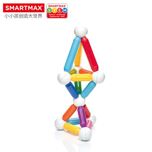 *比利时SMARTMAX入门基础 磁力棒儿童早教益智玩具拼装积木磁力片男孩1-2岁 商品图3