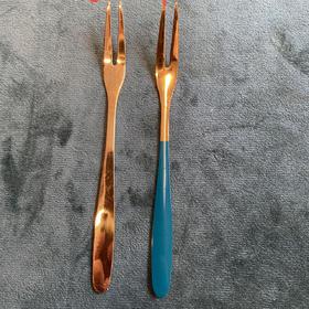 【已绝版】钛金水果叉