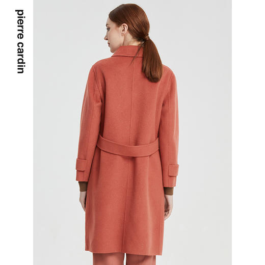 皮尔卡丹女装大衣双面呢羊绒中长款商务通勤毛呢外套P1486C1992F2
 商品图2