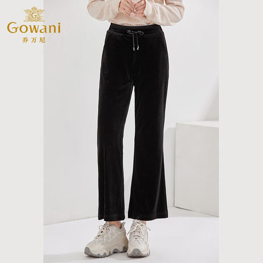 乔万尼冬季新款羽绒裤微喇设计显瘦百搭保暖绒面EI4F655 商品图2