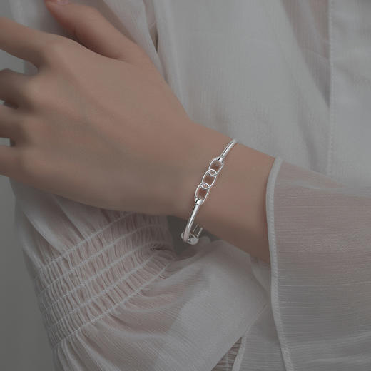 Winy999足银精灵镯手镯送女友闺蜜节日生日礼物 商品图3