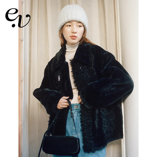 Even Vintage | 皮毛一体 软乎乎百搭 原创设计毛外套女冬季新款 商品图0
