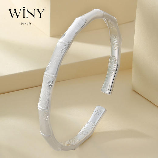 Winy9999足银新竹赋手镯送女友闺蜜节日生日礼物 商品图3