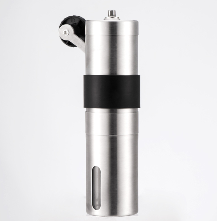 【家用电器】-创意手摇咖啡磨豆机 带硅胶不锈钢磨豆机 咖啡机 咖啡磨