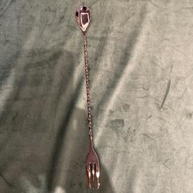 【已绝版】304吧勺 叉尾钛黑色