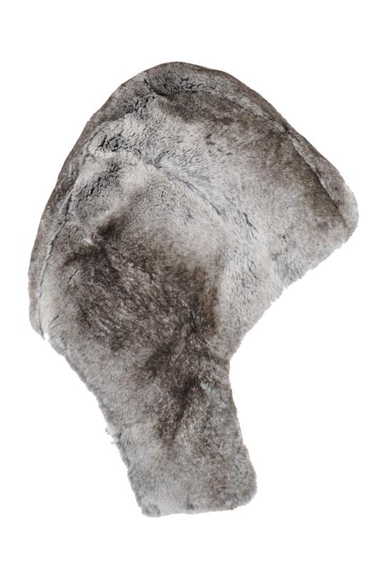 Frauenschuh - Kapuze Rexkanin - L - Darkflannel/Color - 女装 - 帽子 - 灰色 商品图1