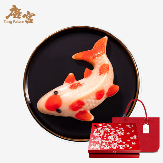 【年货礼】年年有余 锦鲤送福 年货限定 |  唐宫 锦鲤杏汁年糕1只装礼盒470g[福利品] 商品图0