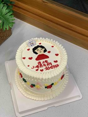 手绘母亲奶油蛋糕 下单前请仔细阅读商品详情