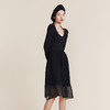 MIIDII谜底2022春新款简约优雅V领收腰显瘦针织连衣裙221MZ0328 商品缩略图3