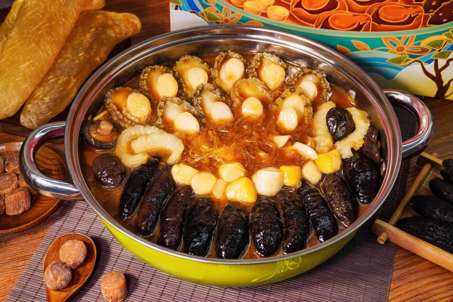 金玉满堂佛跳墙加热即食10人份大盆菜礼盒海鲜金汤预制