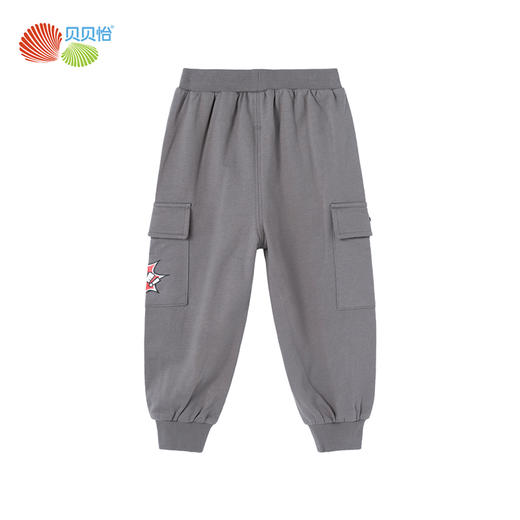 贝贝怡童装男童工装裤长裤春秋季新款中大儿童休闲运动洋气运动裤子 商品图5