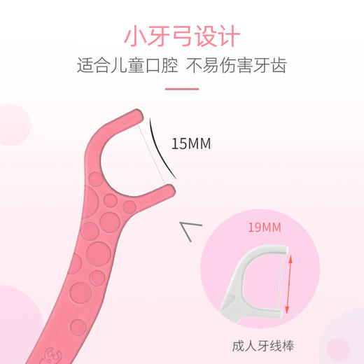 3M儿童安全牙线棒38支/包 卡通造型 趣味洁齿 商品图4