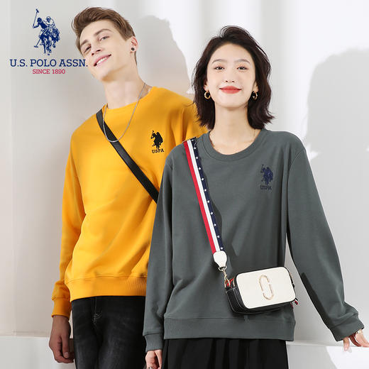 【U.S. POLO ASSN】时尚纯色卫衣，极简设计，斯文不失时尚，多色可选 商品图0