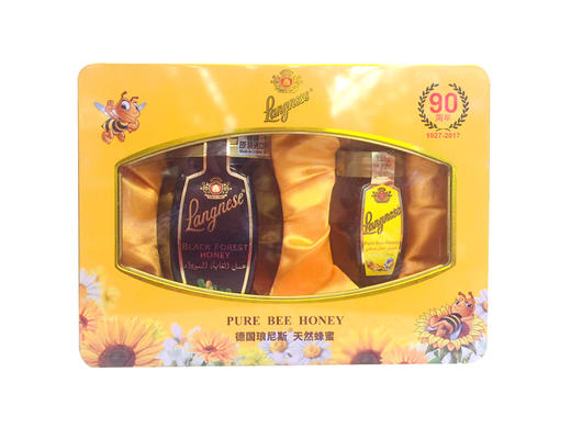 琅尼斯蜂蜜金装礼盒625g/032475 黑森林蜜500g+多花蜜125g 商品图0