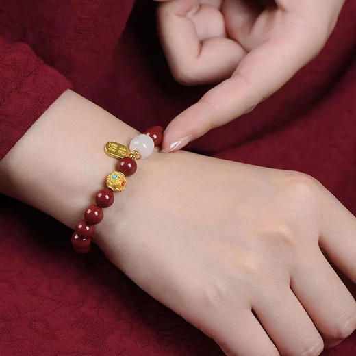 不到百元的【新年转运纳福】朱砂手串！带了鸿运连连！让你“朱”事顺意！ 商品图5
