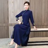XY-中国风旗袍春秋新款复古收腰显瘦女装改良唐装汉服禅意连衣裙时尚 商品缩略图1