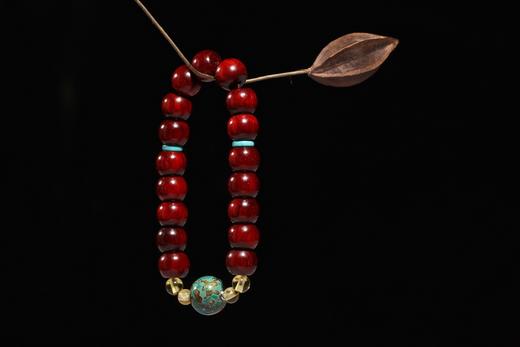 DQ0156°印度小叶紫檀+大漆手饰 商品图0