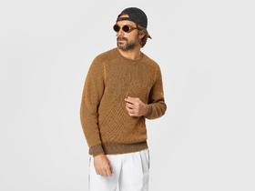 Sease - Dinghy Roll - Brown - 男装 - 针织衫 - 棕色