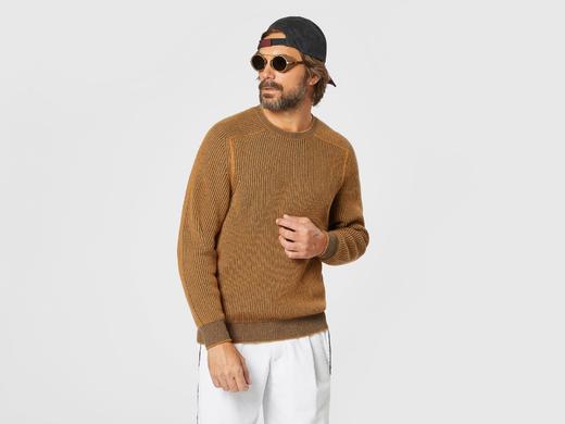 Sease - Dinghy Roll - Brown - 男装 - 针织衫 - 棕色 商品图0