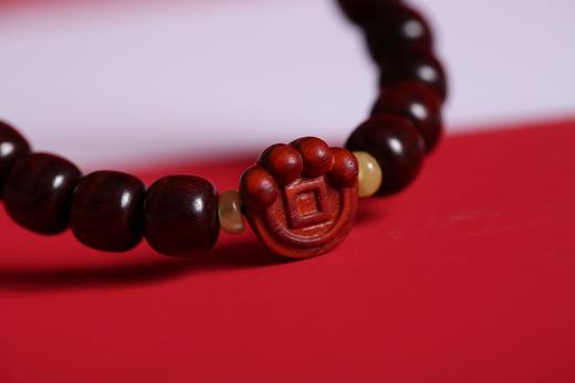 XYZT0373°虎掌聚财小叶紫檀手串 商品图4