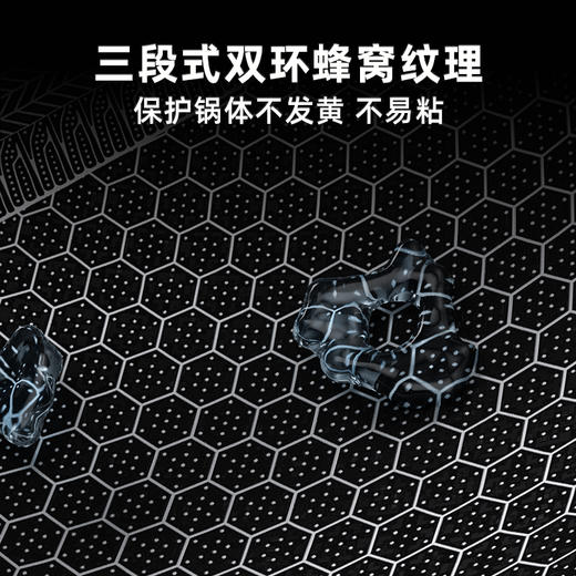 欧乐菲米力士蜂巢316不锈钢炒锅全面屏爱心版32cm 商品图1