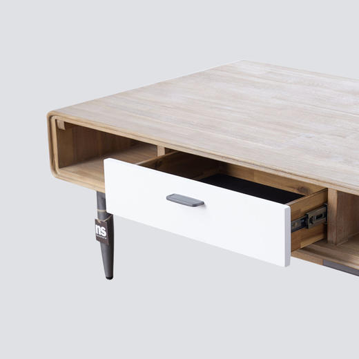 NS家居nsfurniture家居客厅进口实木茶几NSCT-ALB WHT L06 商品图3