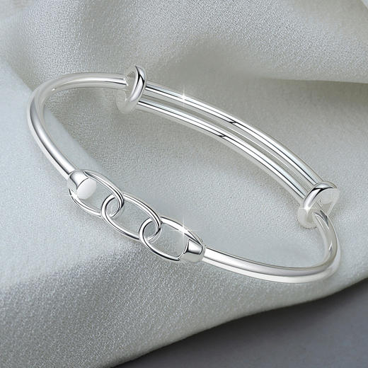 Winy999足银精灵镯手镯送女友闺蜜节日生日礼物 商品图0