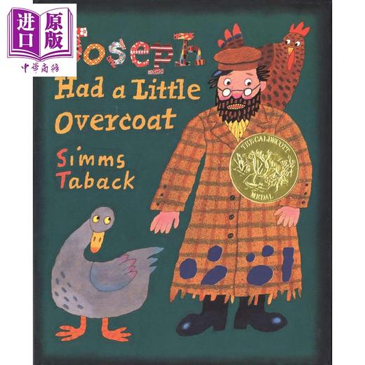 【中商原版】Simms Taback 凯迪克奖 约瑟夫有件小大衣 Joseph Had a Little Overcoat 英文原版 儿童故事绘本图画书 3岁以上 商品图0