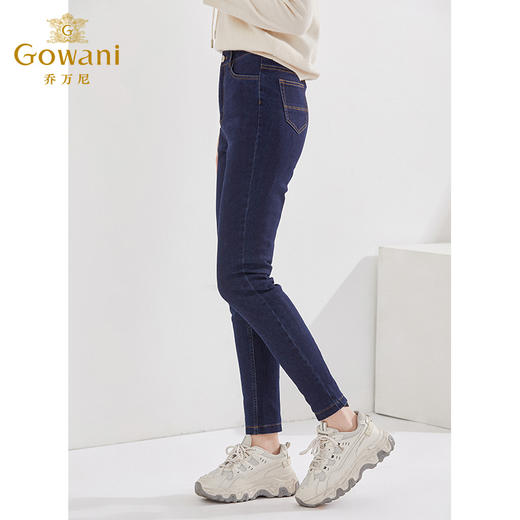 乔万尼冬季新款羽绒牛仔裤弹力百搭舒适保暖百搭EI4F653 商品图1