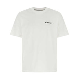 BURBERRY 博柏利 徽标印花棉质 T 恤衫 男士圆领短袖T恤 白色 8050166 A1464